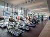 Optima Signature in Downtown Chicago with Modern gym for Optima Residents with treadmills, ellipticals, and city views—free to use with your rent.
